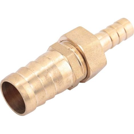 Raccord laiton réducteur – queue barbelée – 10 mm vers 16 mm – connecteur tuyau (1/5)