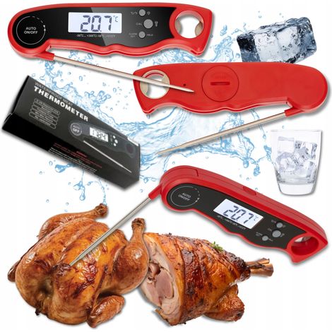 TERMOMETRO ELETTRONICO PER CARNE CON SONDA, FORNO CON GRILL E RETROILLUMINAZIONE LCD