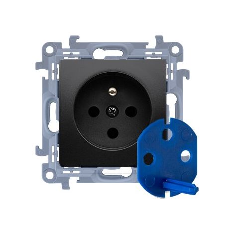 Presa dati con chiave di autorizzazione (modulo) 16A, 250V, morsetti a vite, c