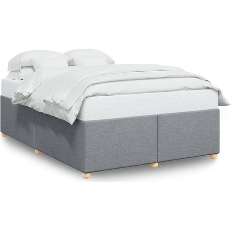 Maison Exclusive - Giroletto senza Materasso Grigio Chiaro 160x200 cm Tessuto (1/5)