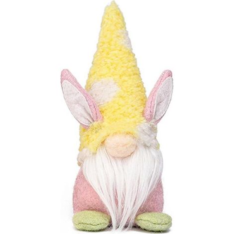 de Pâques Poupée lapin nain sans visage ornement de bureau (1/4)