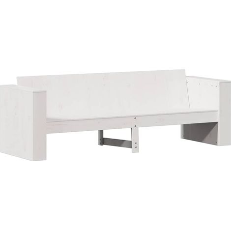 Maison Exclusive - Gartensofa 3-Sitzer Weiß 189x60x62 cm Massivho (1/5)