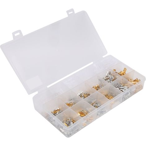 Kit de 540 connecteurs de fils, cosses à fourche, accessoires industriels, type 2.8/4.8/6.3 (1/5)