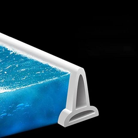 Barrière de douche de 1 m pour salle de bain, obturateur de douche en PVC, joint d'étanchéité (1/3)