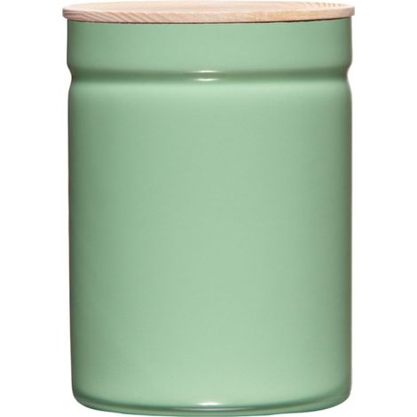 Riess tarro de almacenaje con tapa Maxi Ø13cm 2,25 litros esmalte lento verde
