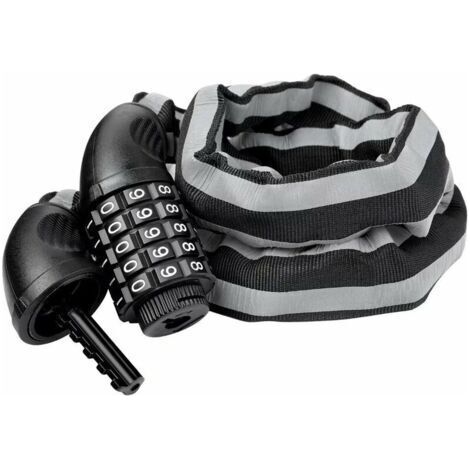 Chaîne Antivol Vélo à Code 90 cm Pliable,antivol a combinaison pour bicyclette,--