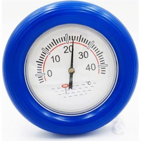 Thermomètre flottant pour piscine – Forme de bouée gonflable, diamètre 18,5 cm, affichage clair, étanche et résistant aux intempéries (1/3)