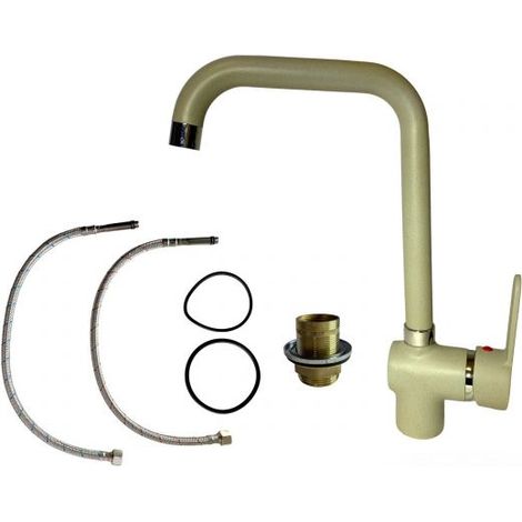 MISCELATORE RUBINETTO MONOCOMANDO PER LAVELLO CUCINA CANNA ALTA AVENA (1/5)