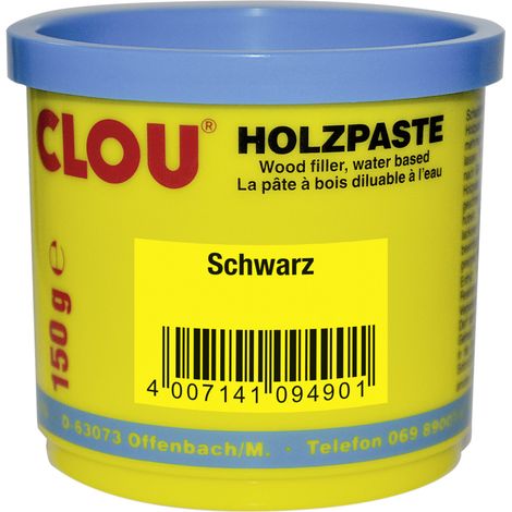 Clou Holzpaste 150 g schwarz Holzpaste & Holzkitt