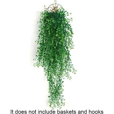 Plante Artificielle - Liane De Saule Doré - Décoration Murale Pour Salon Chambre Bureau - 85 Cm (1/5)