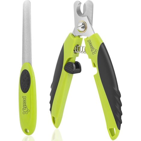 Coupe-ongles 2 en 1 pour animaux de compagnie avec lime à ongles intégrée - convient aux chiens et chats de grande,petite taille. (1/5)