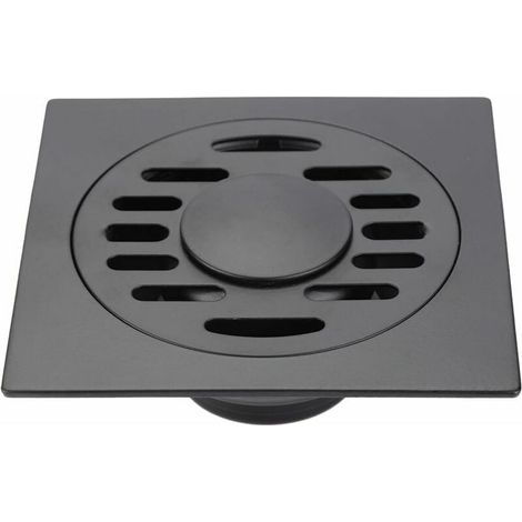 SHINING HOUSE Desagüe de ducha antiolor Desagüe de piso de acero inoxidable para desagüe de desechos de baño Desagüe de piso para cabina de inodoro de lavadora (desagüe de piso de lavadora) gris pisto (1/5)