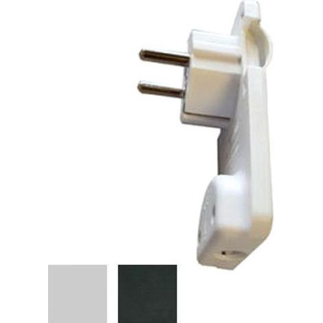 Prise de courant Squadra Super Plate Schuko 16A+T Noire