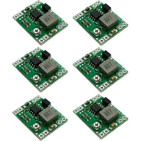 6 Pièces Module DC DC MP1584EN, Convertisseur Buck Réglable, Module Abaisseur DC-DC 4,5V-28V vers 0,8V-20V 3A, Réducteur Tension 24V 12V 9V 5V 3V pour LED Caméra Véhicule Drone Projets DIY (1/5)