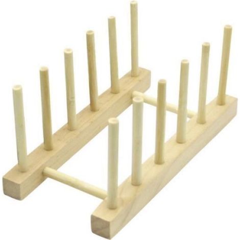 Étagère Bibliothèque - Bambou - 6 Étagères - Pour Cuisine - Beige - 1 Pièce