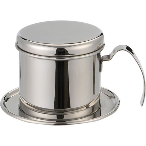 Vietnamesische Filterkaffeemaschine aus Edelstahl mit Griff