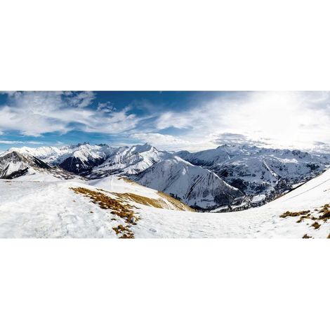 Tableau sur verre synthétique massif des Arves 65x145 cm - Impression sur Verre synthétique - Image HD  imprimée sur Verre synthétique - Tableau mural décoratif - Fabriqué en France (1/5)