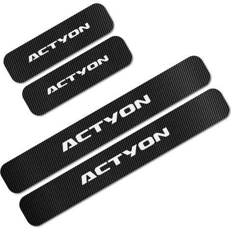 (Pour Actyon) Autocollants et stickers de seuil de porte pour SsangYong Actyon,Korando,Kyron,Musso,Rexton et Tivoli - Accessoires décoratifs automobiles (1/3)