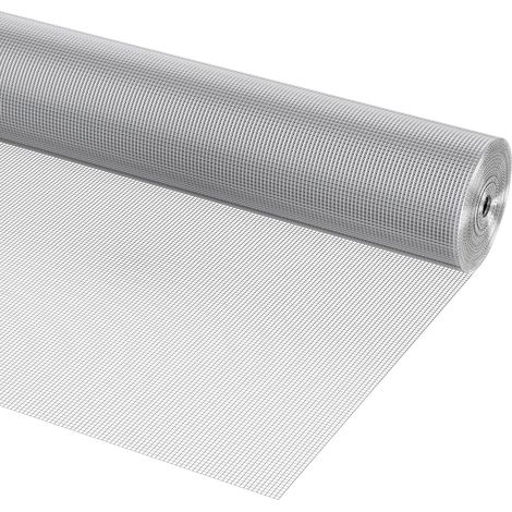 Mophorn Malla de Alambre Soldada 915mm x 30,48m Rollo de Malla de Alambre Galvanizado en Caliente 6,35x6,35 mm Valla de Alambre de Gallinero Calibre 23 para Jaulas de Conejos, Jardín, Roedores Pequeño (1/5)