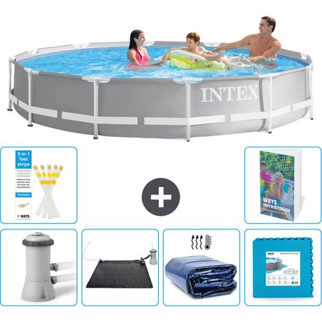 Prism Frame Pool Rund - 366x76 cm - 7-teilig S340