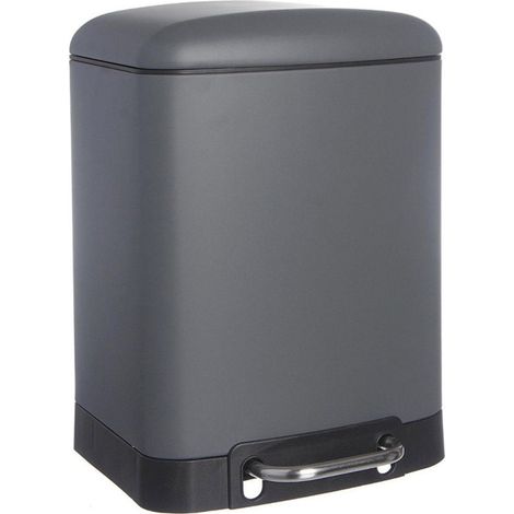 Poubelle "Silence" 6L Gris (1/3)