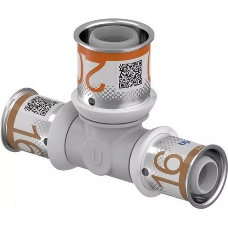 Racord uponor s-press plus reducción 16x20x16 mm PPSU