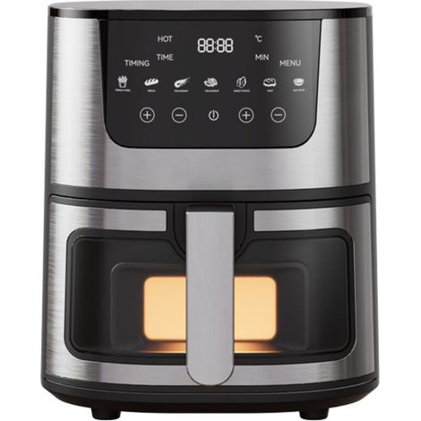 Friteuse à air 7L, friteuse multifonctionnelle en acier inoxydable pour usage domestique, four électrique automatique, grande capacité, cuisson intelligente (1/4)