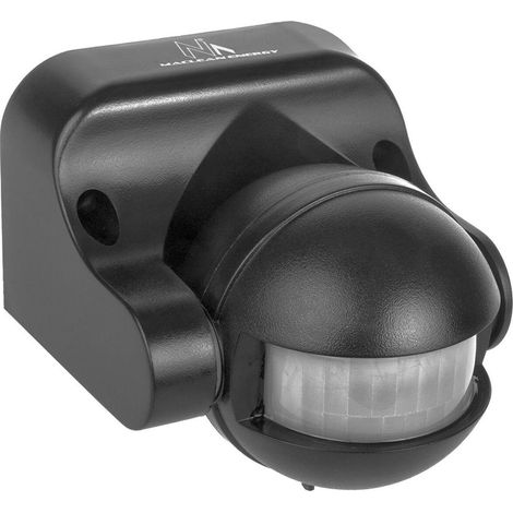 Maclean mce358 gr sensor de movimiento por infrarrojos sensor pir de 180° con sensor crepuscular infrarrojo ip44  uso en interiores y exteriores  alcance hasta 12 m  carga 300/1200w