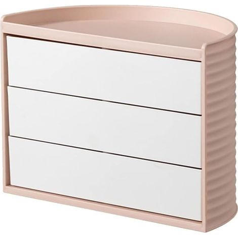 Boîte de rangement de bureau rotative, boîte de rangement semi-circulaire pour maquillage et cosmétiques, boîte de rangement anti (1/5)
