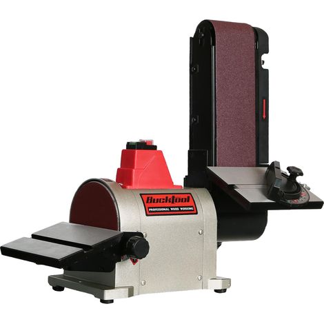 Ponceuse à disque à bande 4 po x 36 po et ponceuse à disque 6 po avec moteur à entraînement direct 3/4HP et base en aluminium portable, modèle amélioré BD4603 (1/5)