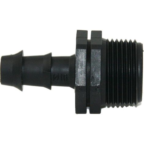 Raccord Cannelés - Embout Fileté/cannelé diametre 16 x 3/4 pouce - jardiboutique