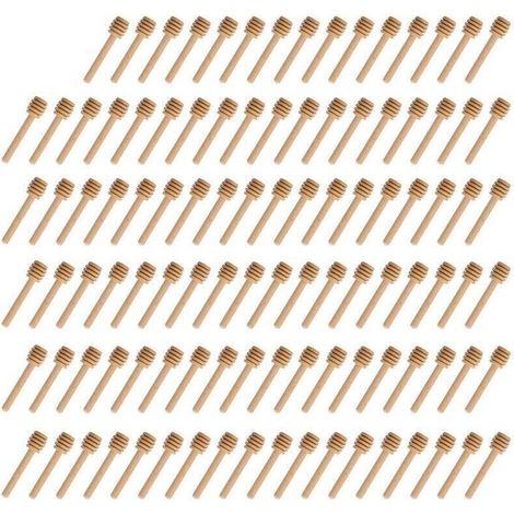 Enowelir Mini Cuillères à Miel en Bois pour Cuisine et Salle à Manger Lot de 100 Pièces (1/4)