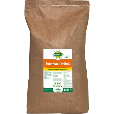 Schafwollpellets, Schafwolle Dünger 25 kg Provita, 11,7+5,4 für ca.250m²
