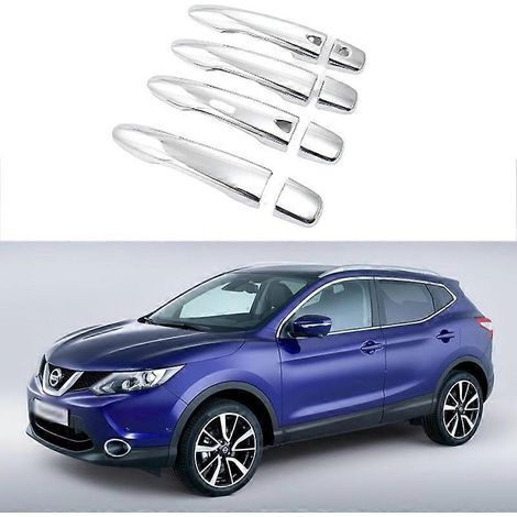 Passend für Nissan Qashqai J11 (Baujahre 2014–2021): Türgriffabdeckung aus Kohlefaser, 1-Loch (1/5)