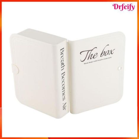 Boîte de rangement de bureau - - Simple - Blanc - Plastique - Séparateurs (1/5)