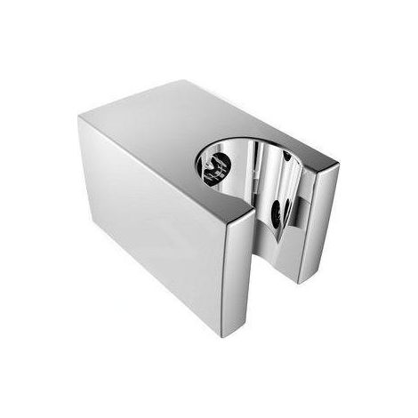 Support de douche fixe, carré, 57mm, ABS/chrome