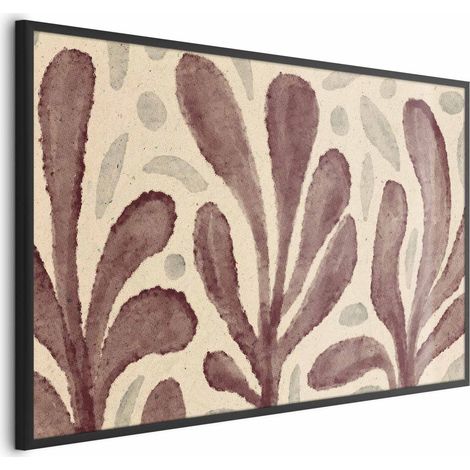 Poster – Blätter und Flecken – große, zitternde Formen, inspiriert von Matisse (1/4)