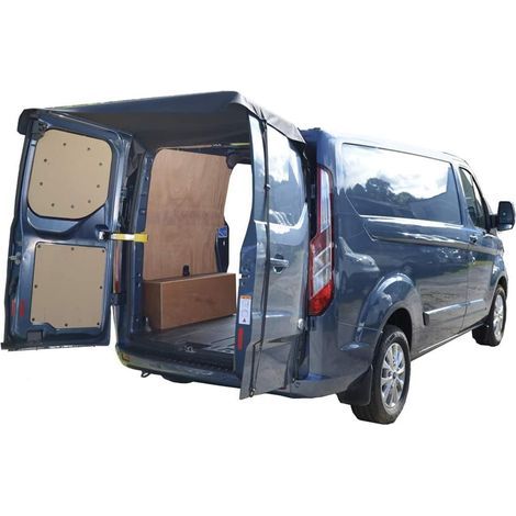 Housse d'auvent de porte de grange arrière 180x113cm – Tissu Oxford 600D imperméable – Protection UV et vent – 4 clips coupe-vent (1/5)