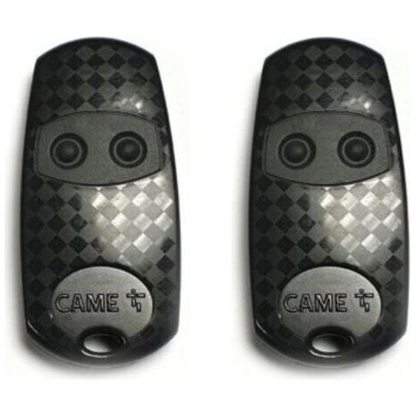 Neptune – Lot de 2 télécommandes CAME TOP432EE 433,92 MHz – Code fixe – 2 canaux – Portée jusqu'à 100m – Compatible avec récepteurs CAME