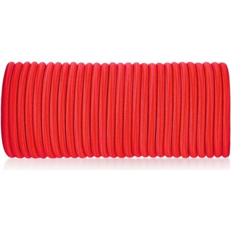 Corde de sécurité élastique rouge 4 mm x 30 m, sangle élastique, filet de chargement, articles fixes (1/4)
