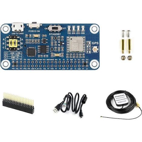 Para Raspberry Pi GPS GNSS Placa de expansión Módulo HAT GPS L76K Compatible con GPS/Beidou (BDS)/GLONASS/QZSS para Jeston (1/5)