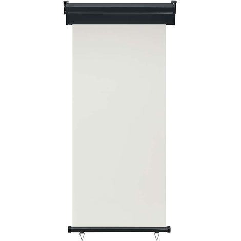 Auvent latéral de balcon 85x250 cm Crème (1/5)