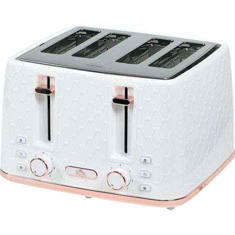 FourSlice Honeycomb Toaster White (1/5)