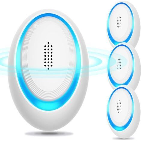 Ultrasonic mosquito repnt plug-in, ultrasonic mouse fly repnt 4-pack, effective mouse repnt device for defense (1/4)