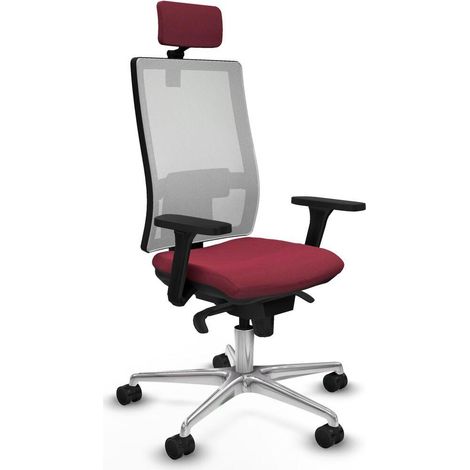 Piqueras y Crespo Chaises Ergonomiques Rouge Grenat 24H