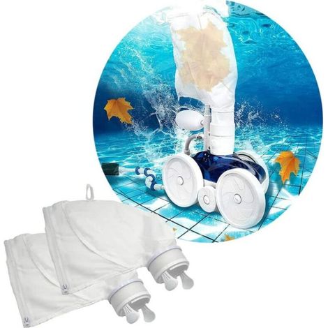 2er-Pack Pool-Reinigungsbeutel mit Ersatzfilter für Polaris 280/480, T-Audace
