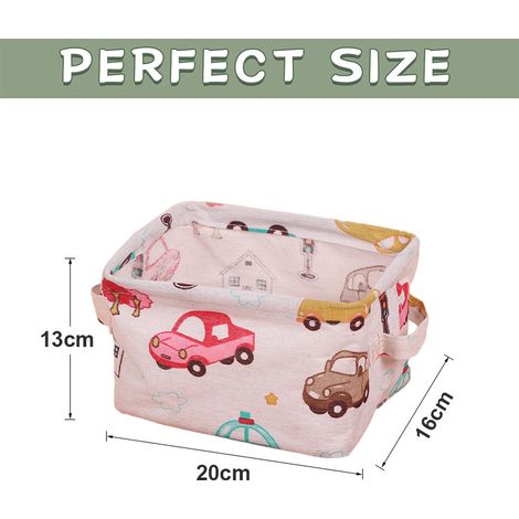 Panier De Rangement En Tissu - 30 X 25 X 25 Cm - Pour Chambre À Coucher Bureau Ou Salle De Bain - 1 Pièce (1/5)