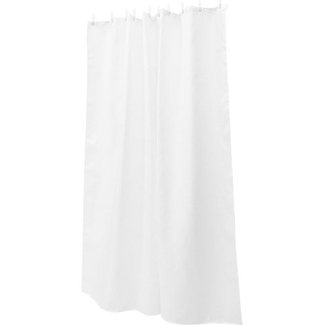 Rideau de Douche Lavable Machine Rideau de Bain Pratique avec Crochets de Suspension Déperlant pour Salle de Bain (1/5)