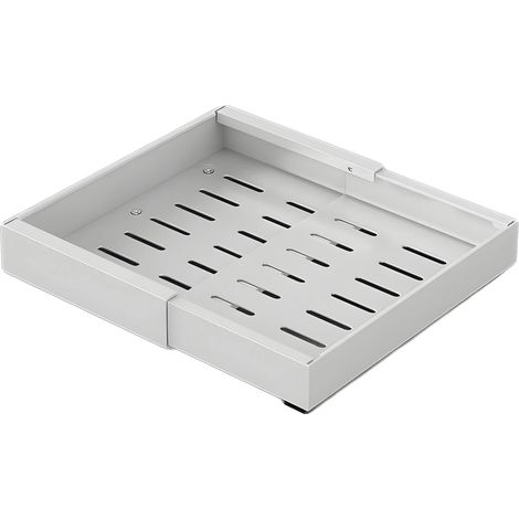 Ripiano portaoggetti, design regolabile, acciaio al carbonio resistente, 1 pezzo bianco S (1/2)