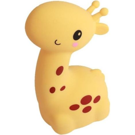 Veilleuse girafe LED Pat lampe rechargeable par USB veilleuse avec 3 couleurs d'éclairage en silicone pour chambre à coucher (1/4)
